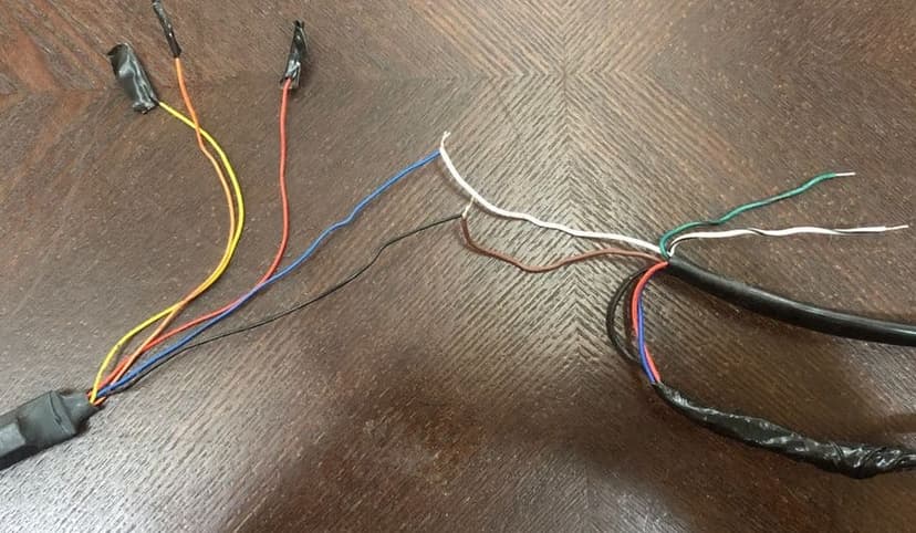 Pro Link wiring, blue to white