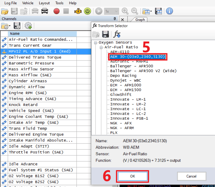 Pro Link scanner setup, step 3